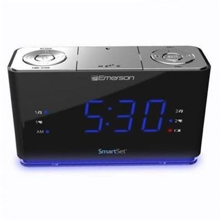 Emerson Radio Emerson Radio CKS1507 Smartset Alarm Clock Bluetooth USB CKS1507